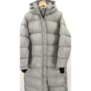 Quince Silver Puffer Coat